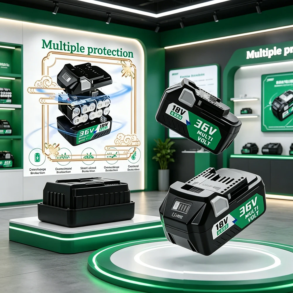 For Hitachi/HiKOKI 36V BSL1830 BSL1815 BSL1840 Wireless power tool Battery 18V 36V MultiVolt 6.8Ah Li-ion Rechargeable Battery