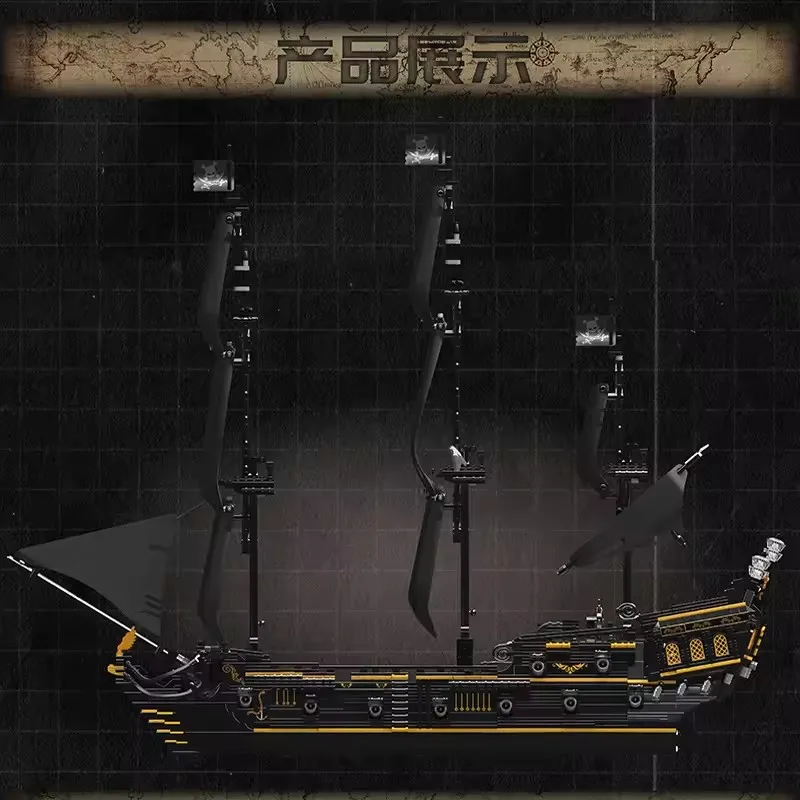 3180 pièces moule technique roi 13199 perle noire B.P bloc de construction MOC navire assemblage jouets enfants adultes cadeaux d'anniversaire