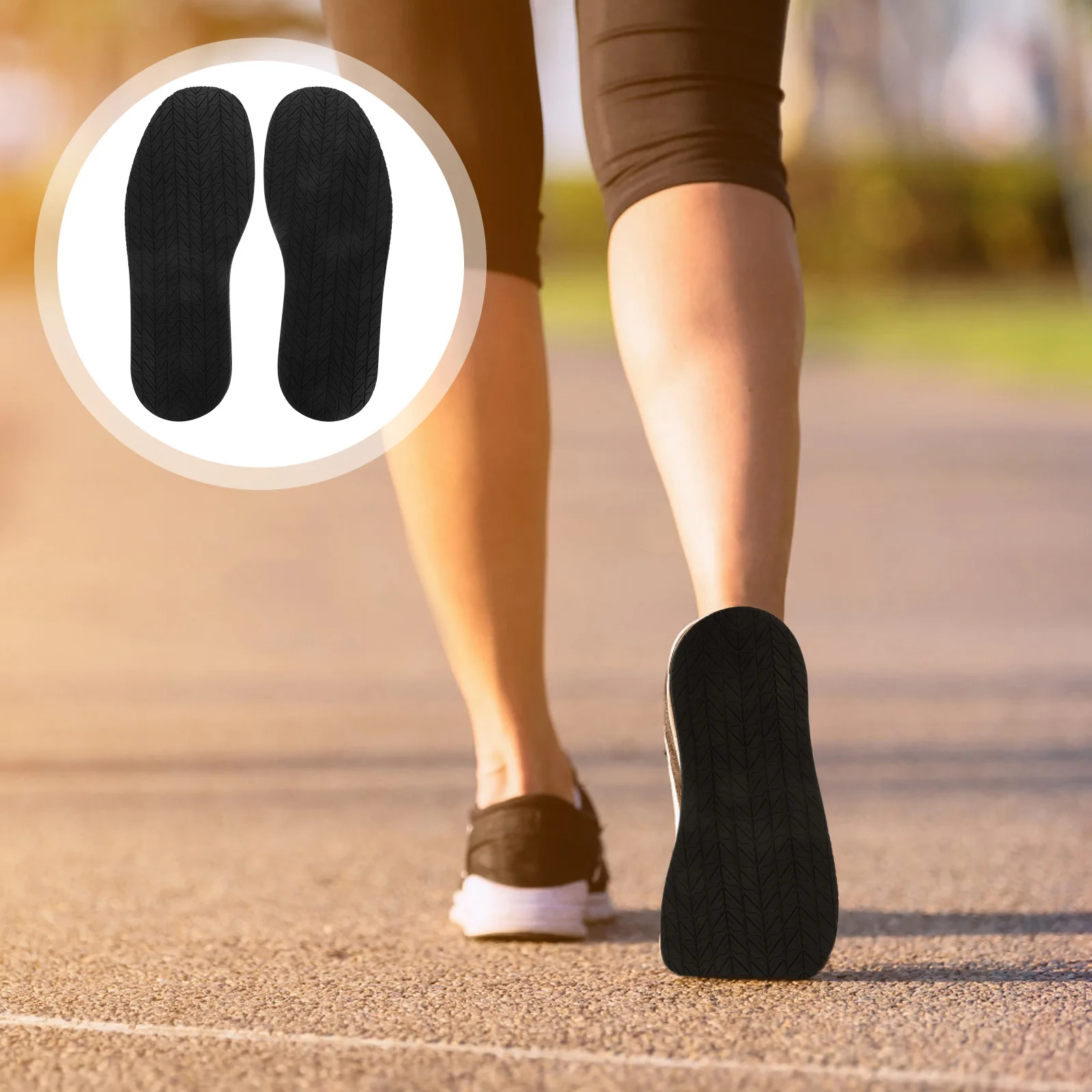 

1 Pair Black Anti-Slip Wear-Resistant Shoe Sole Repair Patch For Sneakers Rubber Bottom Protectors sole cushion sneaker