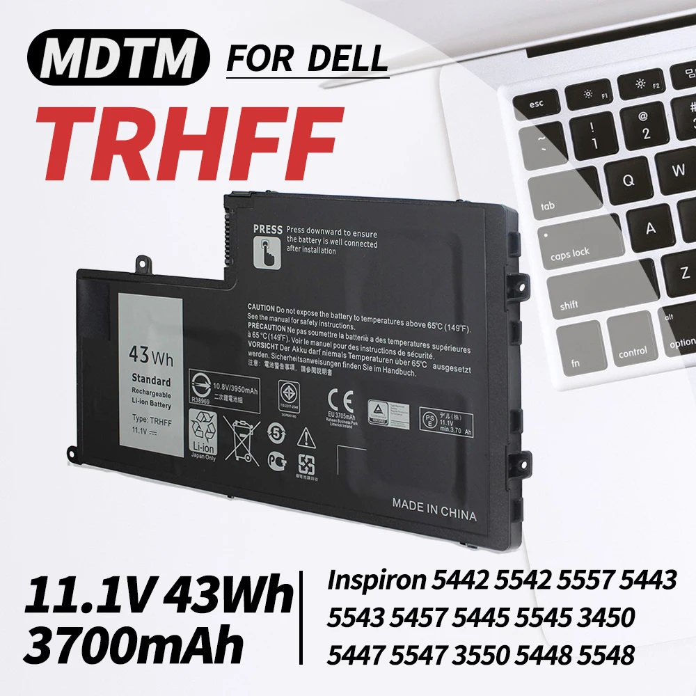 

TRHFF 01V2F 1V2F6 Battery Compatible with Dell Inspiron 5547 N5447 15-5548 14 15 5000 5445 5447 5448 Latitude 14 3450 15 3550