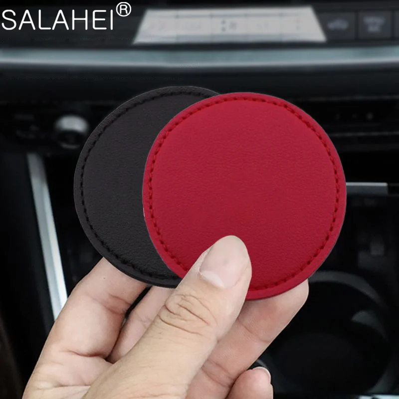

2Pcs Car Cup Holder Coaster Anti-Slip Water Cup Mat Universal Auto Interior Drink Bottle Pad Accessories