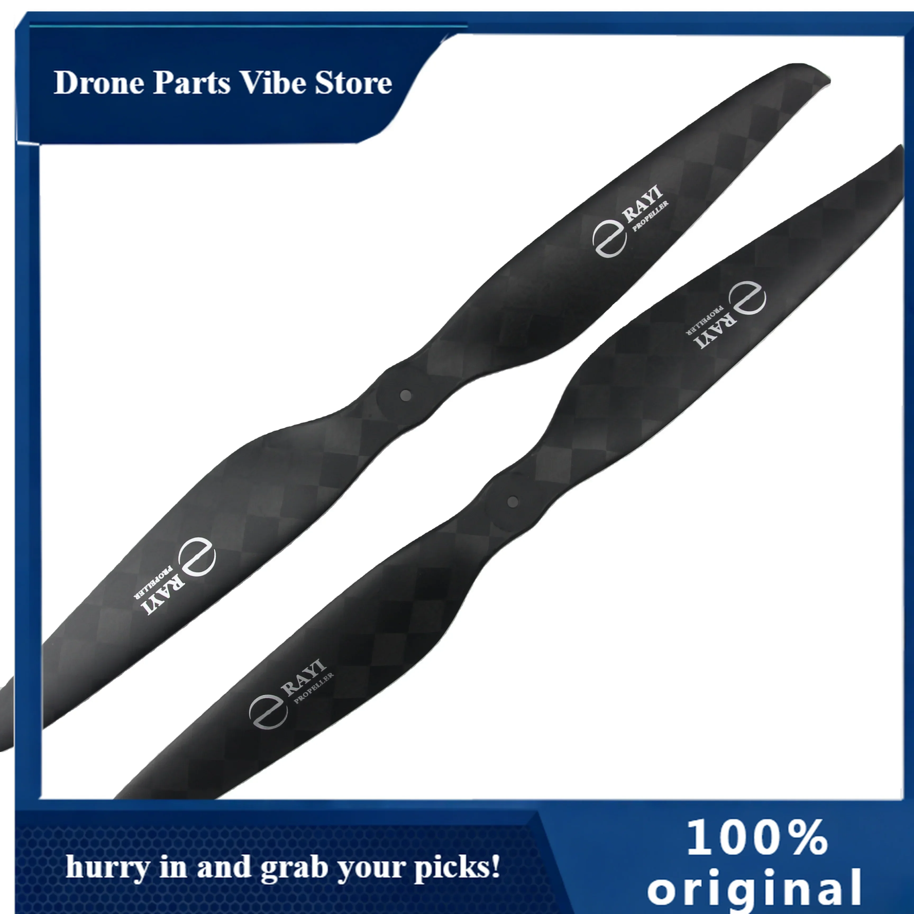 

AP24*7.8 Carbon Fiber Propeller Blade CW CCW RAYI Dr-one Integrated 24 Inch 2 Blade Propeller