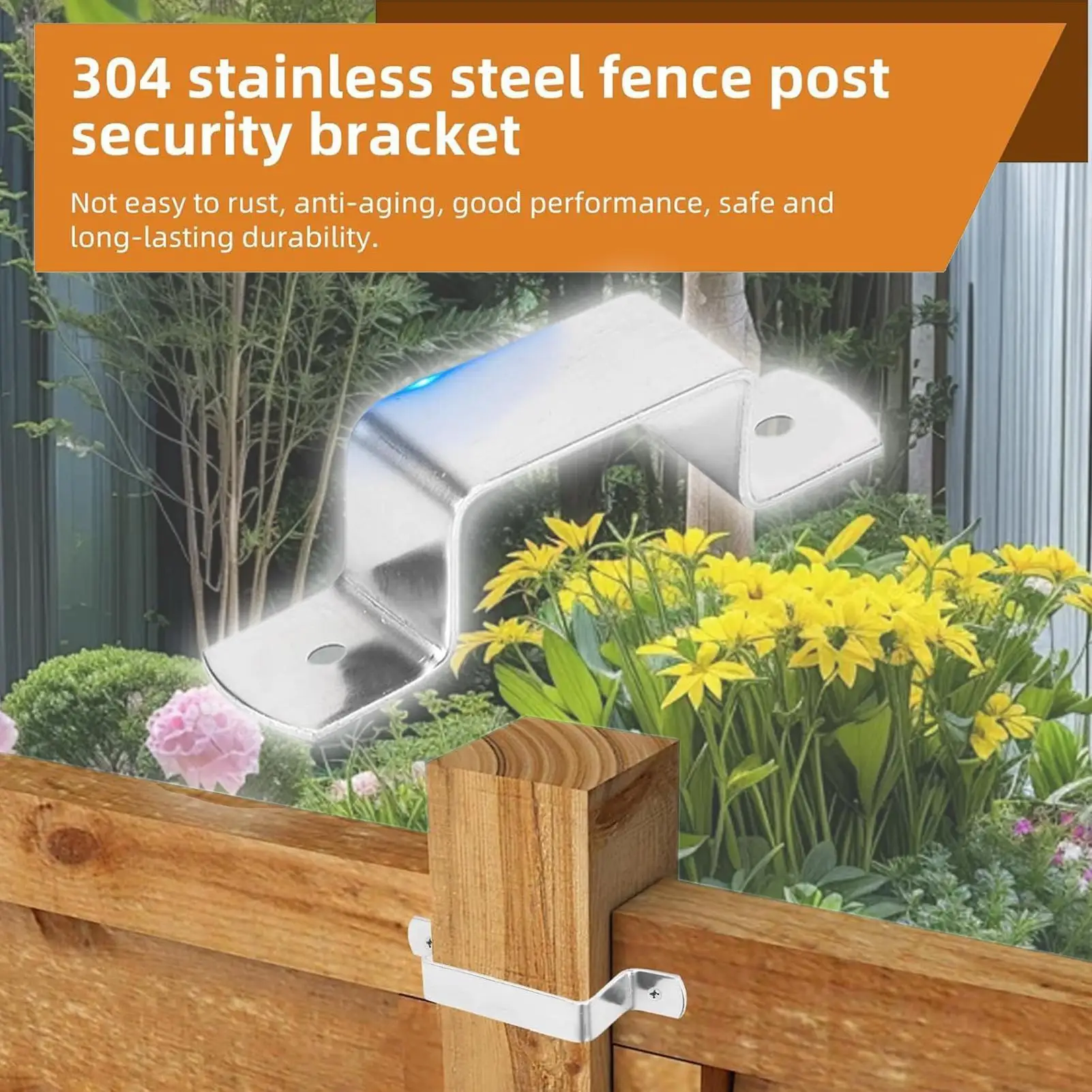 

Fence Clips 10 Pieces Fence Support Post Clips With Screws Heavy Duty Hardware Repair Tool For Farmers Builders Concrete Wood