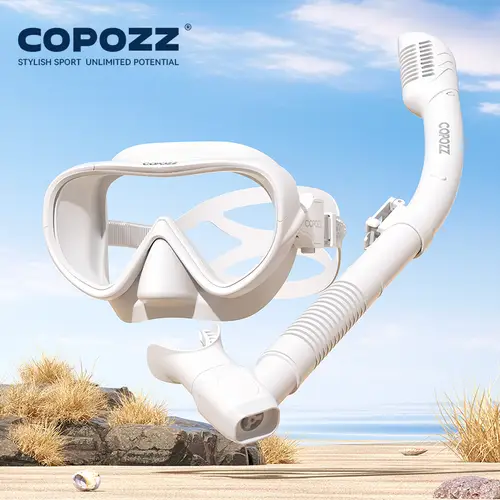 COPOZZ New Professional Snorkel Diving Mask Snorkels Goggles Glasses Diving Goggles Swimming Tube Set Snorkel Mask Adult Unisex - Image 10