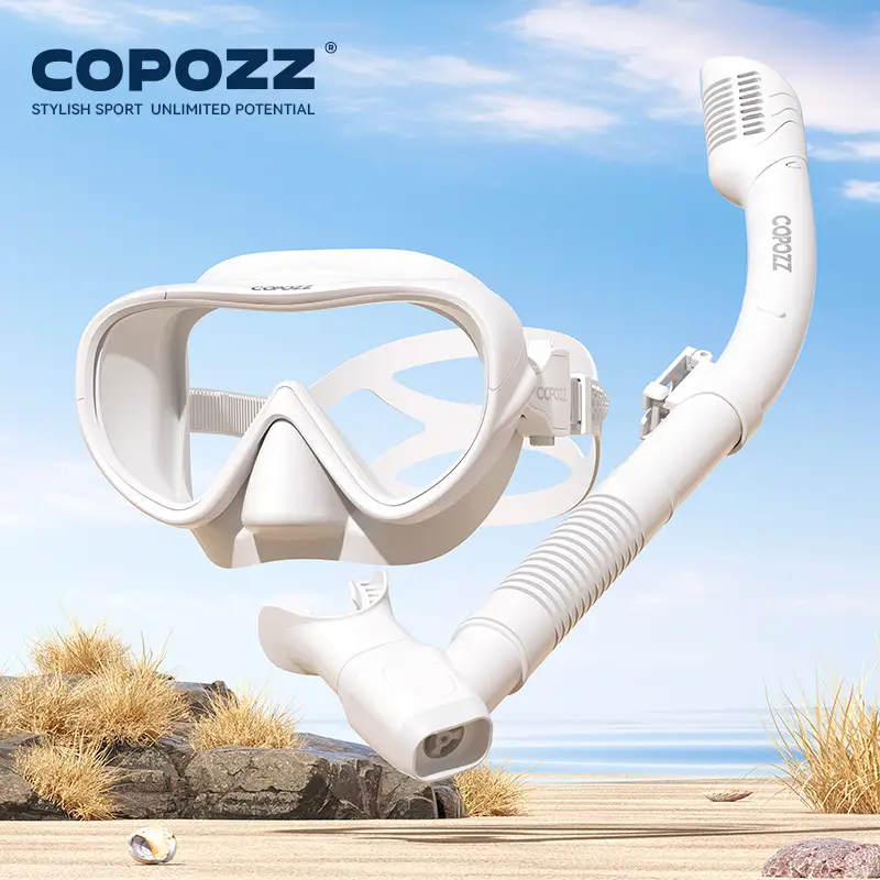 COPOZZ New Professional Snorkel Diving Mask Snorkels Goggles Glasses Diving Goggles Swimming Tube Set Snorkel Mask Adult Unisex - Image 10
