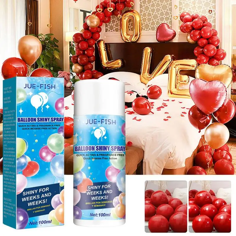 Balloons Shine Spray 100ml Shine Spray For Balloons Shiny Glow Spray For Latex Balloons Quick Apply Precise Mist Balloon