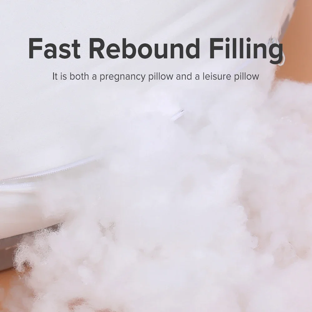 70.9*51.2*13.8 بوصة وسادة حمل وسادة قابلة للإزالة للنساء الحوامل وسادة التمريض وسادة الرضاعة الطبيعية #4