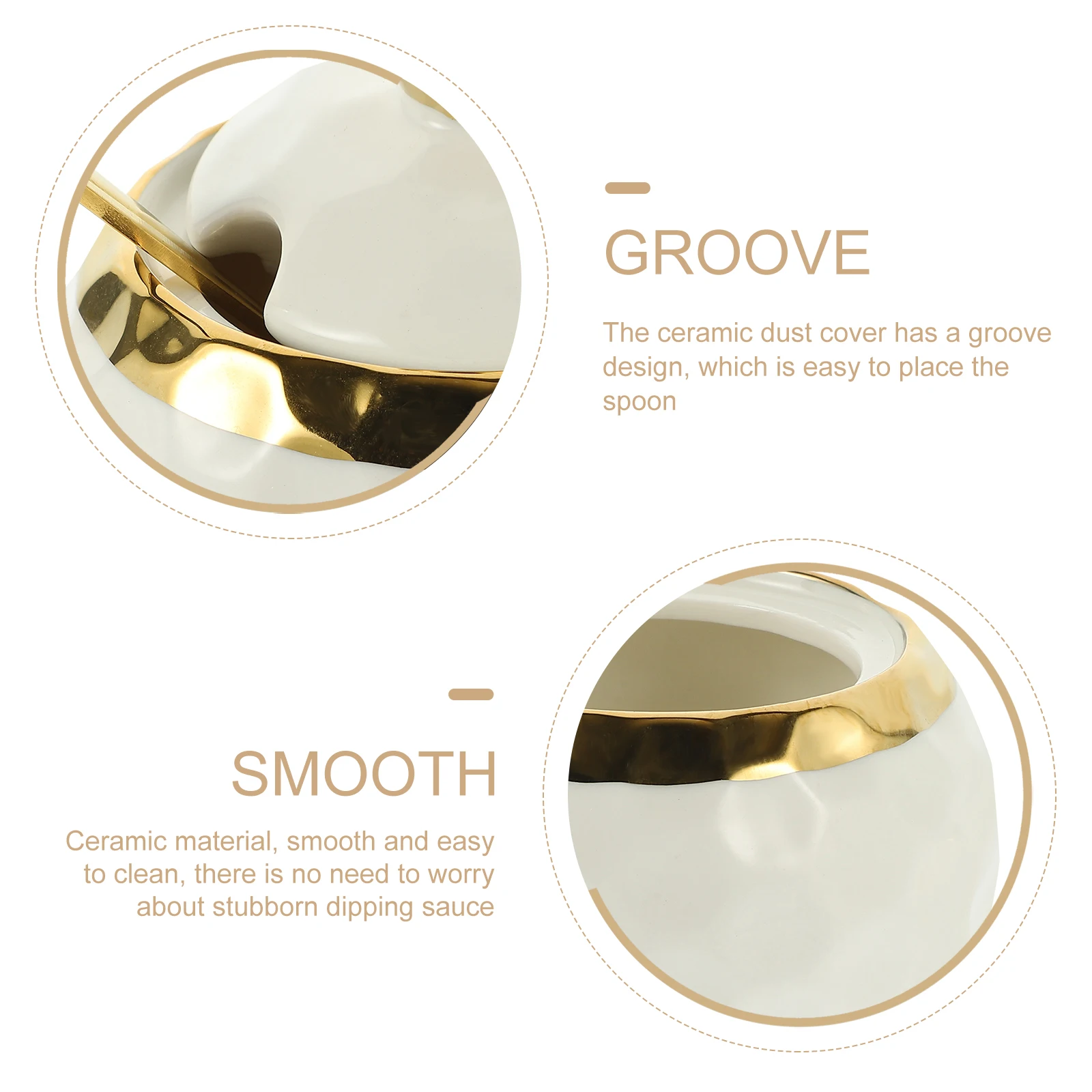 مجموعة واحدة من زجاجات تخزين السيراميك مع ملعقة بغطاء، حاوية توابل المطبخ، حامل بهار السكر الملح للمقهى المنزلي