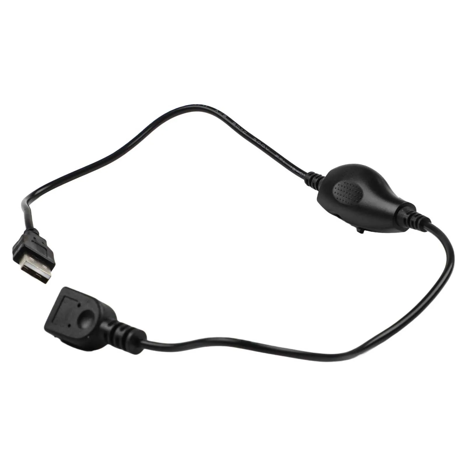 5V USB Control Cable With Switch For Fan Brightness Adjustment 45cm Black Cord For LED Light Dimmer Regulator Wire