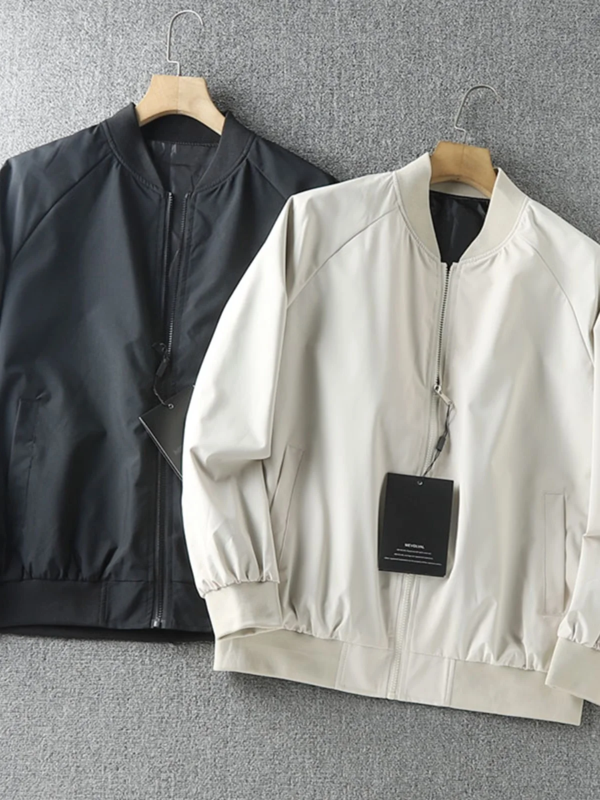 Ultra Value American Style Casual Lightweight Loose Fit  Color Baseball Collar Men's Jacket Fashion Urban Spring Autumn