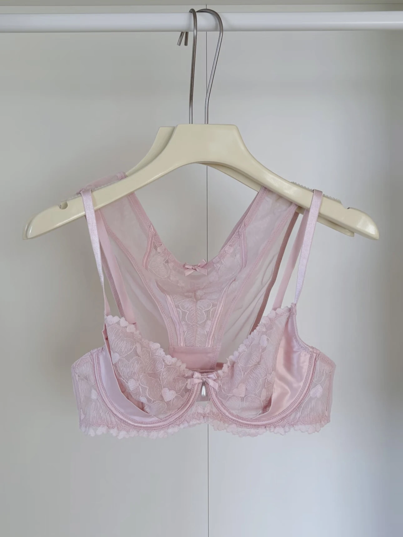 Conjunto de lencería adelgazante de encaje francés, sujetador y bragas sexis de realce, anillos finos de acero ligeros de lujo, conjunto de Control de barriga con realce Sexy YUQI