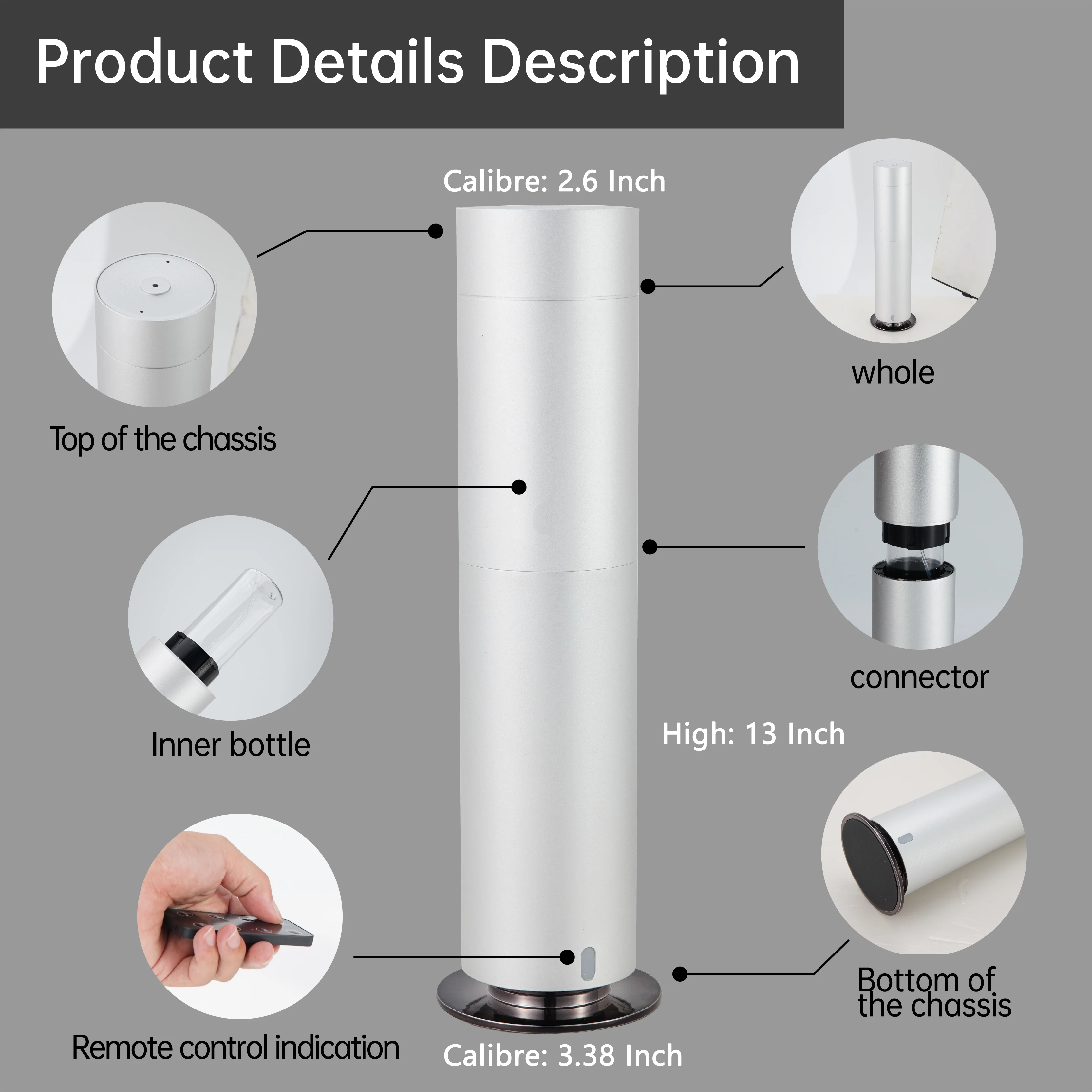 Portable 120ML Electric Essential Oil Diffuser