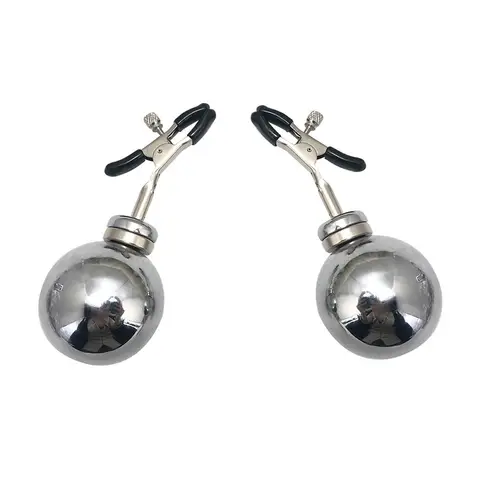 Huge weight metal Nipple Clamps clips Magnet ball slave BDSM breast Bondage restraint Sex Toy For Women Couple play Game