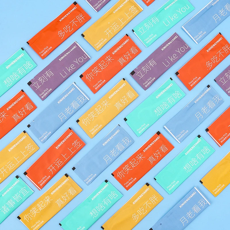 Chỉ Nha Khoa Phím 100 Số Đếm, Riêng Biệt Bao Bọc, Chỉ Túi Duy Nhất, Du Lịch Chỉ Nha Khoa, unflavored Floss Picks Với Giá Đỡ