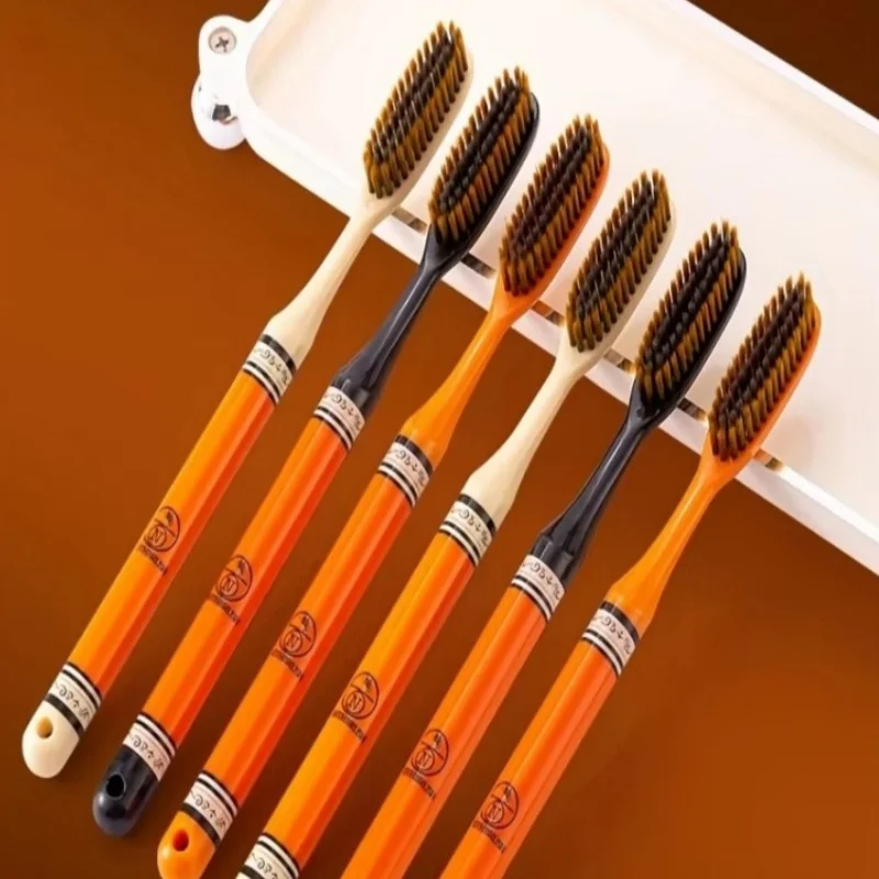 6/12 قطعة فرشاة أسنان للتنظيف العميق دون تهيج اللثة، مريحة للسفر في الهواء الطلق، ضرورية للاستخدام المنزلي، هدايا عطلة رائعة، قوة تنظيف قوية، هدايا عيد الميلاد #6