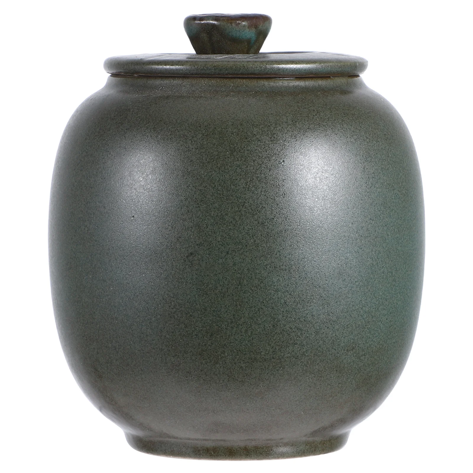 

Ceramic Tea Leaf Jar Large Desktop Organizer Multi-Functional Sugar Bean Container Elegant Tea Canister Sugar Container