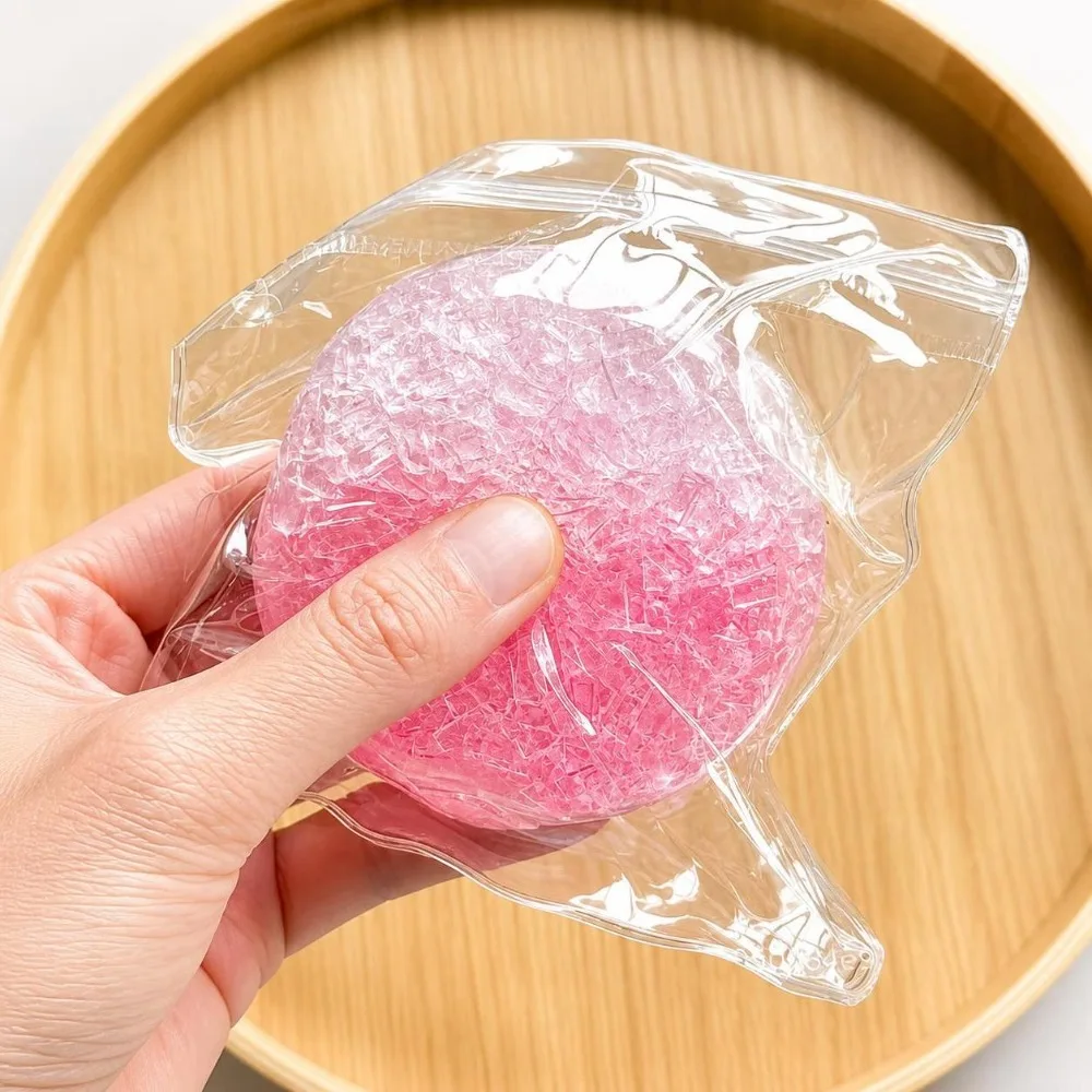 Fashion Super Soft Squeezable Balls Memory Gel Moldable Sensory Fidget Textured Crunchy Stress Relief Toy Calming