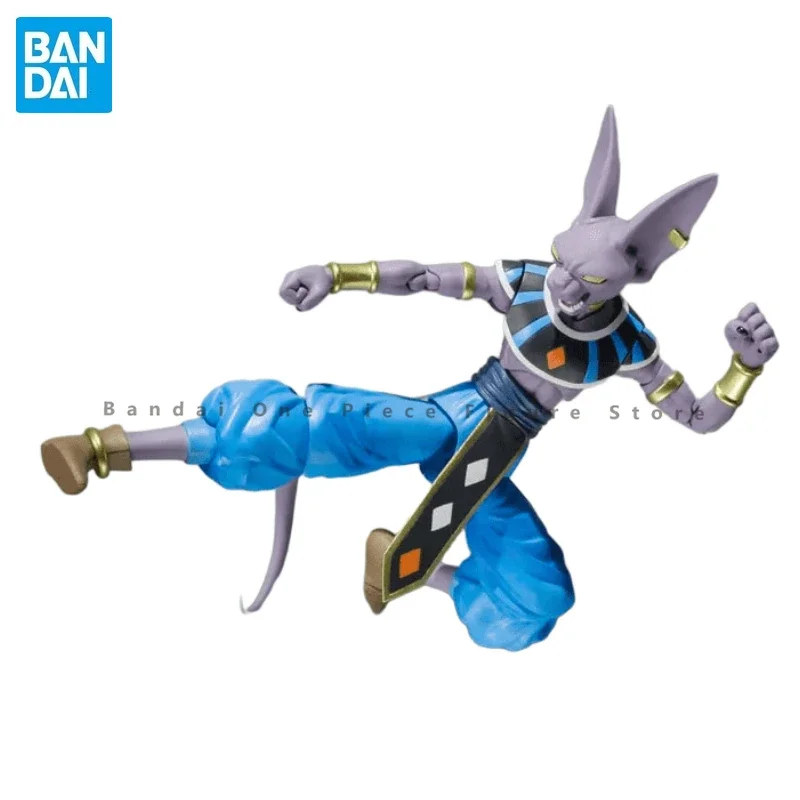 In Stock 100% Original Bandai S.H. Figuarts SHF Beerus Dragon Ball Super Anime Action Collection Figures Model Toys