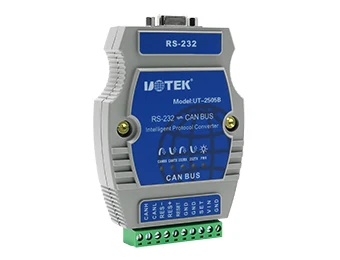 UOTEK UT-2505B 고성능 RS232-CAN 버스 변환기.