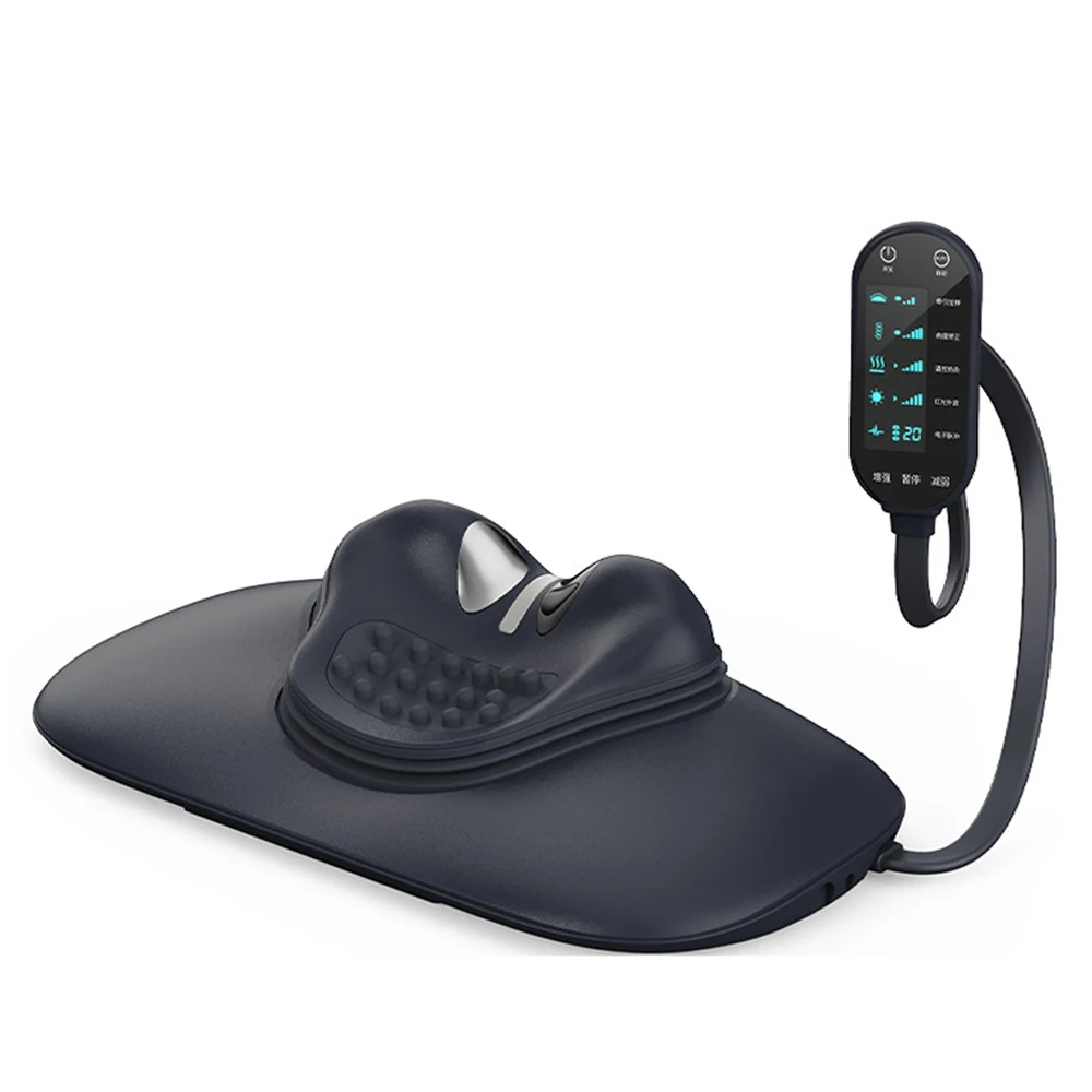 Almohada masajeador de tracción para el cuello Hypertrax dispositivo de tracción Cervical almohada camilla de cuello para aliviar el dolor