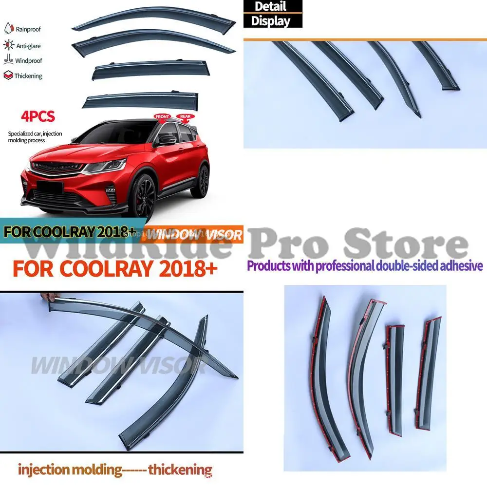 

1 комплект для GEELY Coolray 2018+, оконные козырьки, дефлекторы от дождя