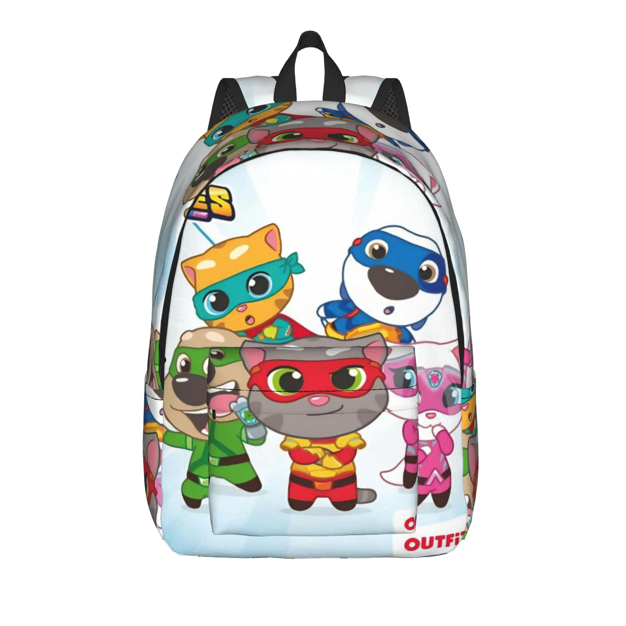 T-Talking T-Tom And F-Friends Casual Backpack Sports Student Hiking Travel  Daypack for Men Women Laptop Canvas Bags