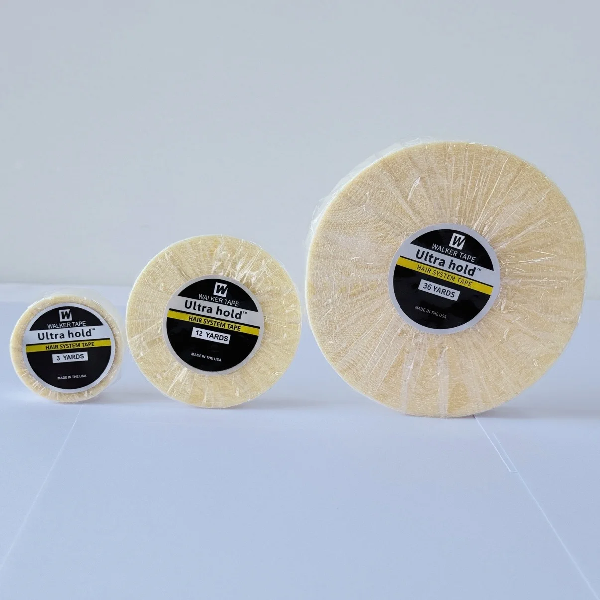 ウルトラヘアグラブシステムテープ両面ヘアエクステンションテープつけかつら用ホワイトテープ強力ヘアグラブ