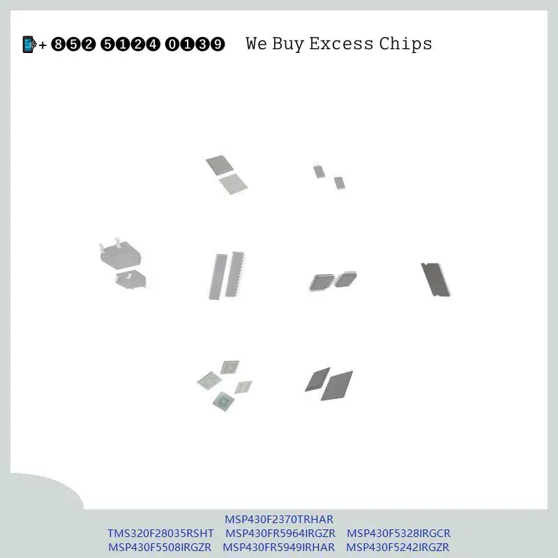 chip-circuito-integrado-chip-mcu-chip-msp430f2370trhar-tms320f28035rsht-msp430fr5964irgzr-msp430f5328irgcr-msp430f5508irgzr