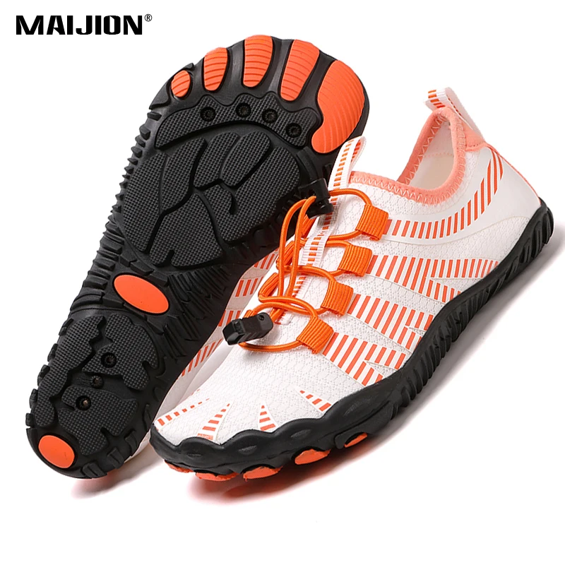 Adulto descalço praia aqua sapatos de secagem rápida verão sapatos de água para surf natação respirável mar rio wading tênis