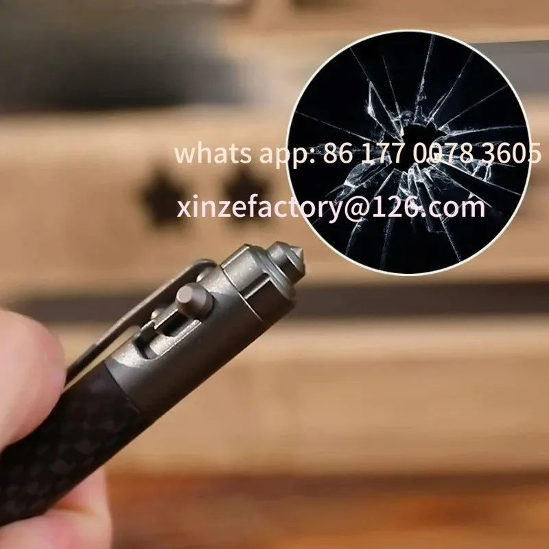 قلم تكتيكي متعدد الأغراض قابل للتخصيص للدفاع عن النفس ستينغر كسارة زجاج للطوارئ للتخييم في الهواء الطلق ومستلزمات البقاء على قيد الحياة والأمن