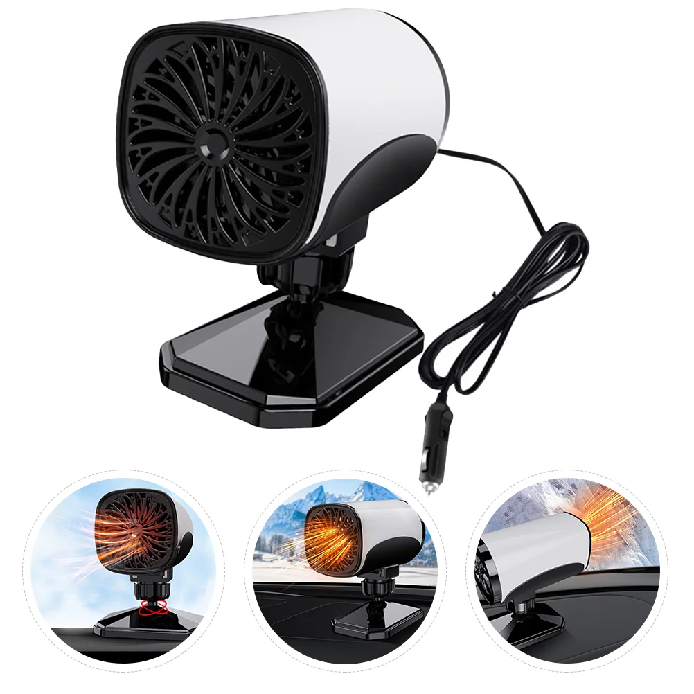 Car Heater Electric Heating Machine Excavator Fan Defogger Copper Rubber Vehicle Auto