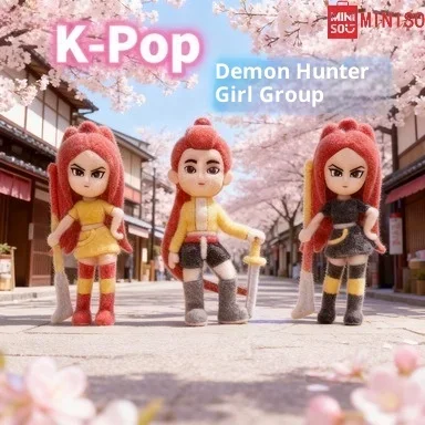 #-**Cute Anime Demon Hunter Soft Rubber Charm Kpop Figure Gift No Keychain Bag Accessory