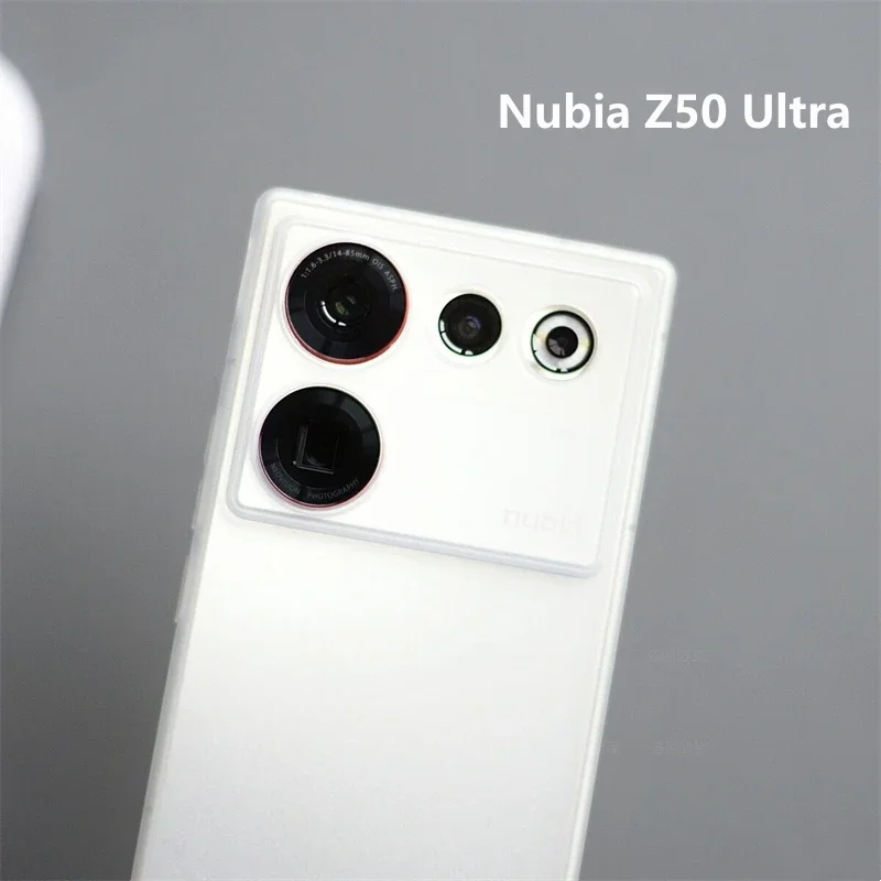 Matte Clear Case For Nubia Z50 Ultra Case Soft Silicone Phone Cover For ZTE Nubia Z50Ultra Capa Slim Thin Simple Shell Bumper