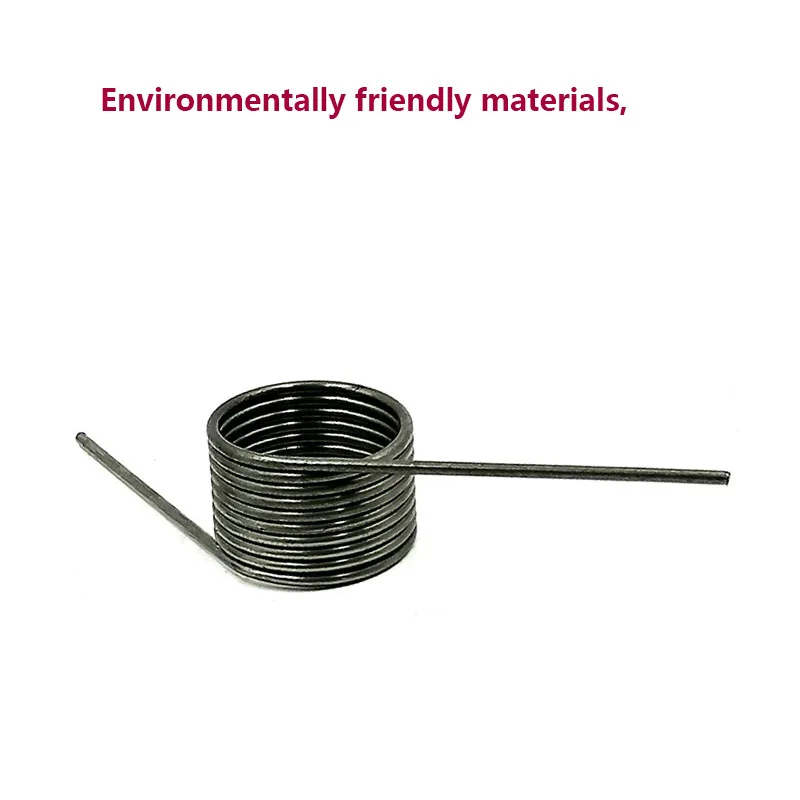 Right-handed single button torsion spring V-shaped spring wire diameter 0.5mm Angle 180/120/90/60 degree torsion spring