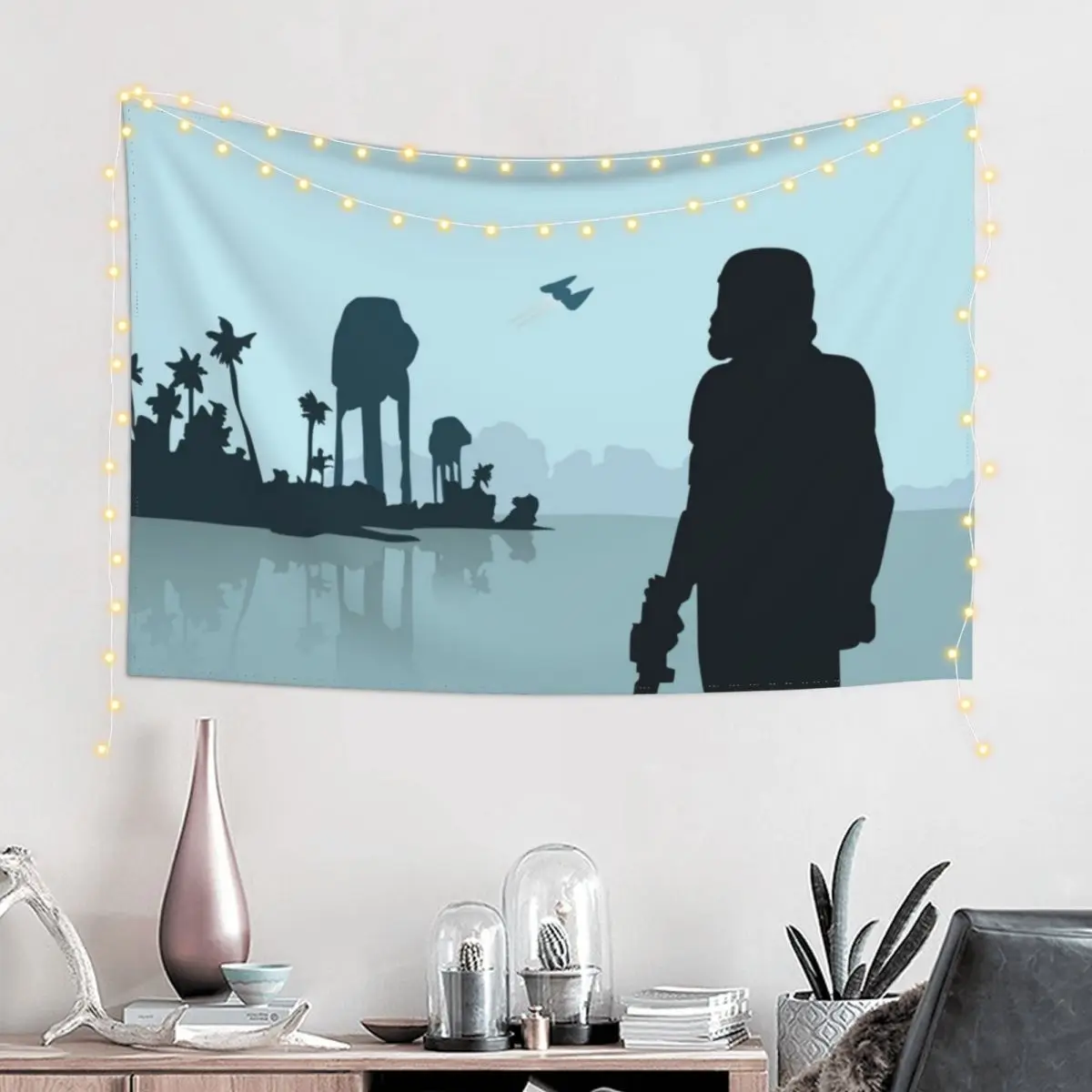 Trooper on Scarif Tapestry Bedroom Decorations Aesthetic Home Decor Tapestry