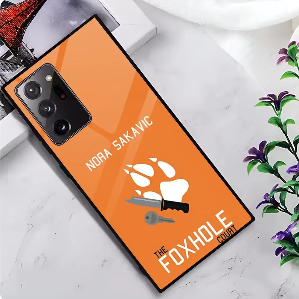 F-Foxhole C-Court MAISTO Phone Case Glass Phone Case For Samsung Galaxy S20 S21 S22 S23 S24 Note20 Ultra Plus Fe