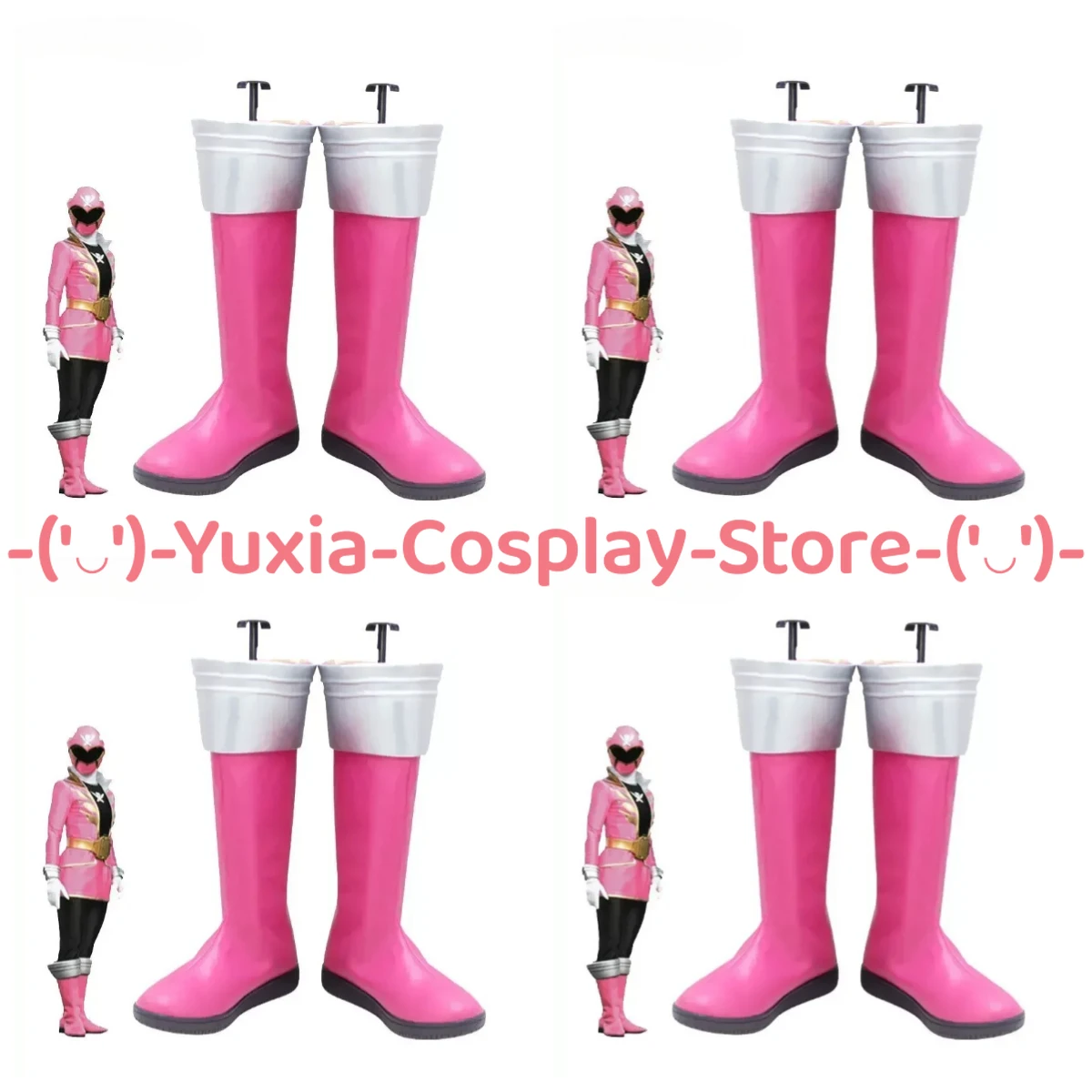 Yuxiacosplay! Kaizoku Sentai Gokaiger Cosplay Shoes Anime Game Character Prop PU Leather Boots Halloween Carnival Party Costume