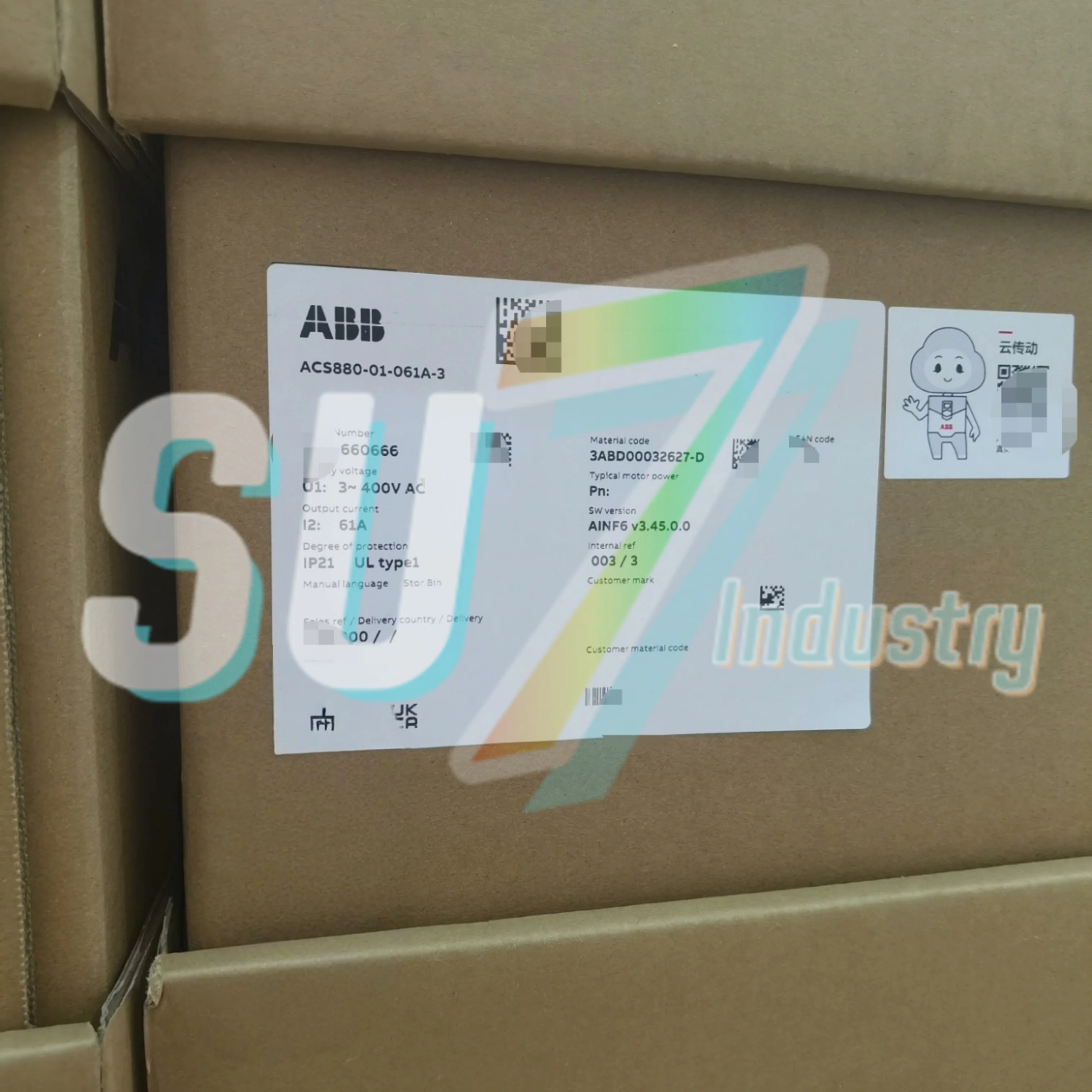 Convertitore di frequenza ACS880-01-045A-3 ACS880-01-061A-3 Nuovo in scatola