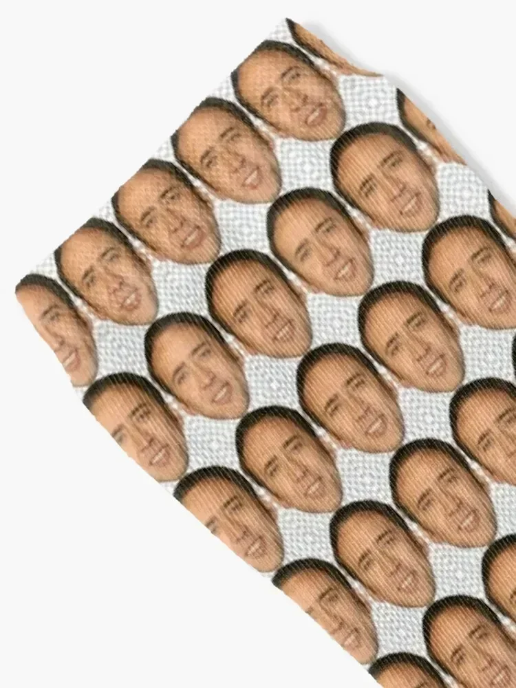 Low-Effort Smiling Nicolas Cage Socks Running luxe winter gifts funny gifts Male Socks Women's