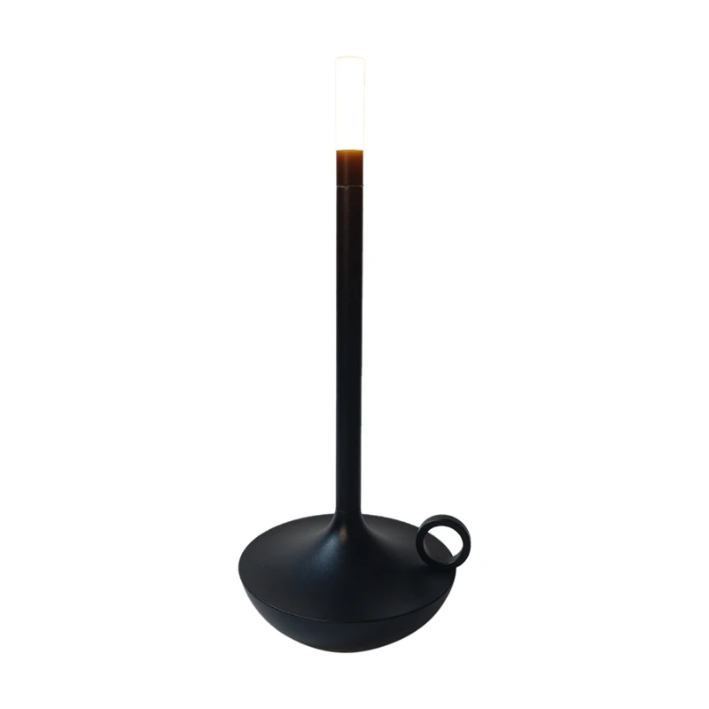 Candeeiro de mesa recarregável do diodo emissor de luz 1800Mah para a luz preta da decoração do restaurante do quarto