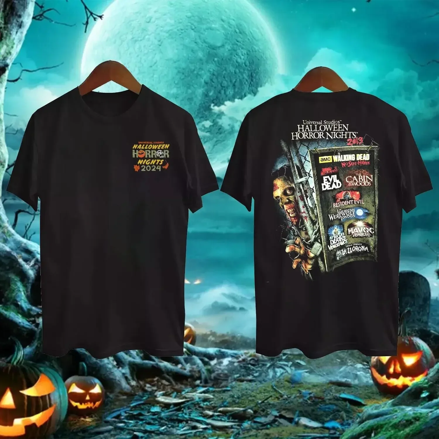Halloween Horror Nights 2024 So This is What Fear Tastes Like Promo Shirt S-5XL