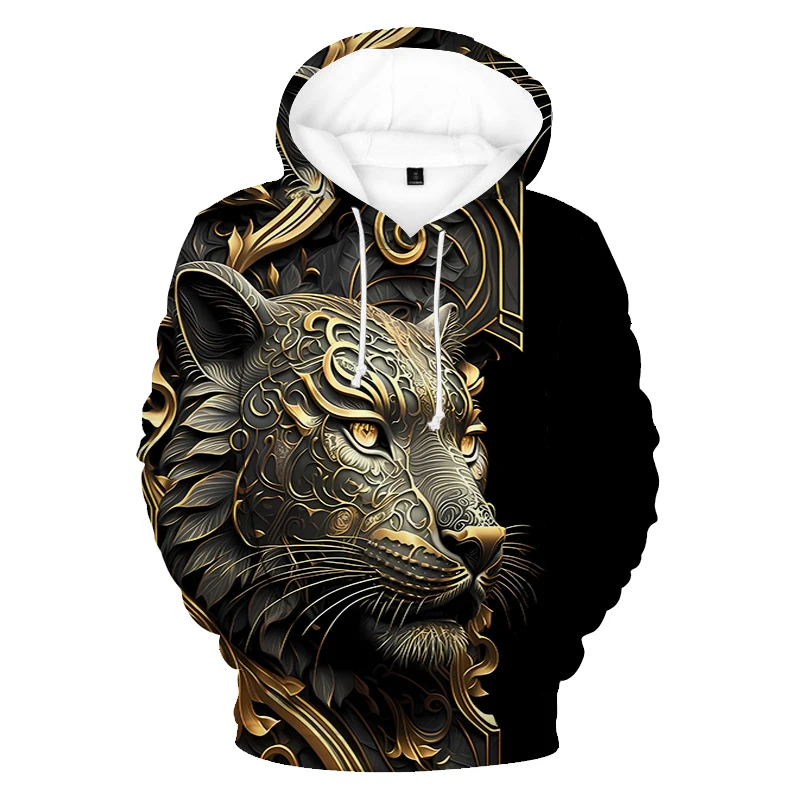 

Men's Animal Lion 3D Print Hoodies Autumn Man Casual Clothes Hoodie Trend Streetwear Hip Hop Trend Hooded Coat Daily Sweatshirt
