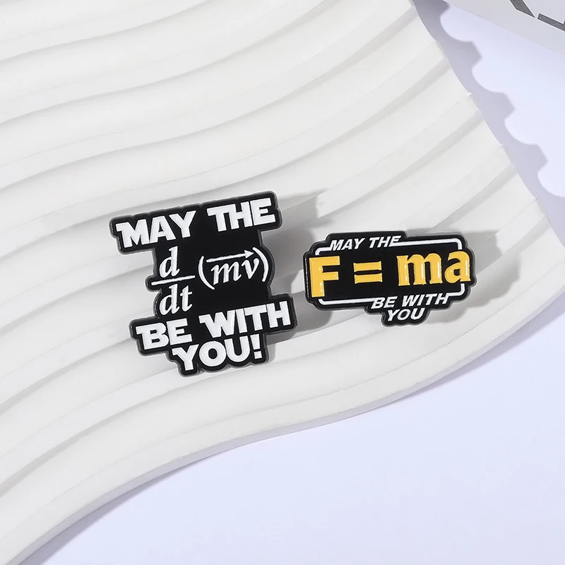 Physics Formula F = ma Brooch Enamel Pins Science Fiction Movies Inspiration Brooch Lapel Badges Funny Jewelry Gift for Friends - Image 5