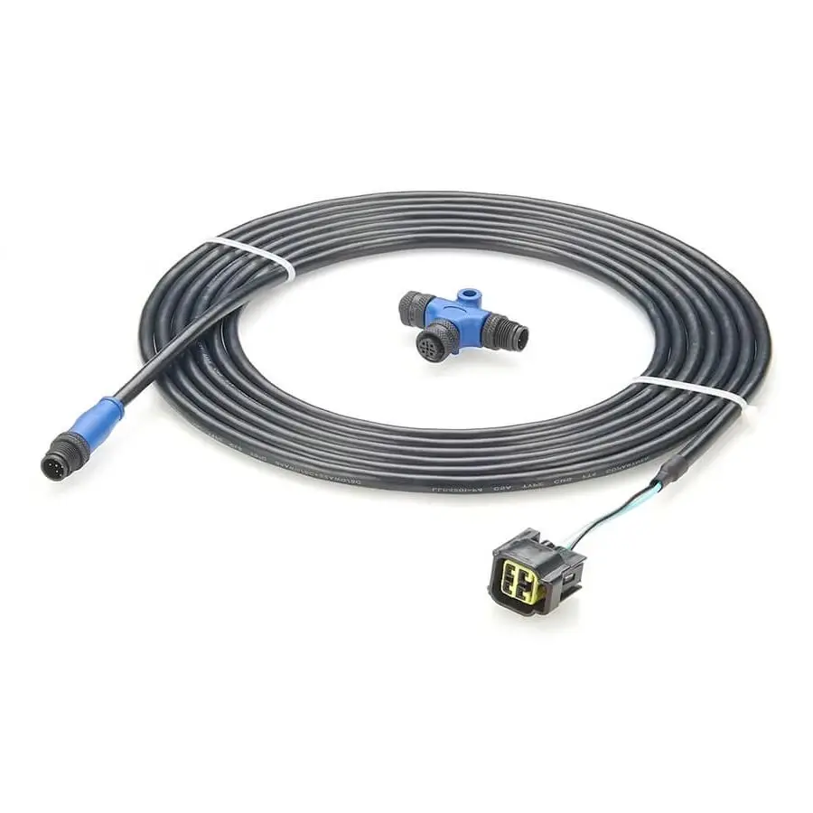 NMEA 2000 Compatible Single T Adapter M12 2 Pin Dual Female to 5 Pin Male Connector