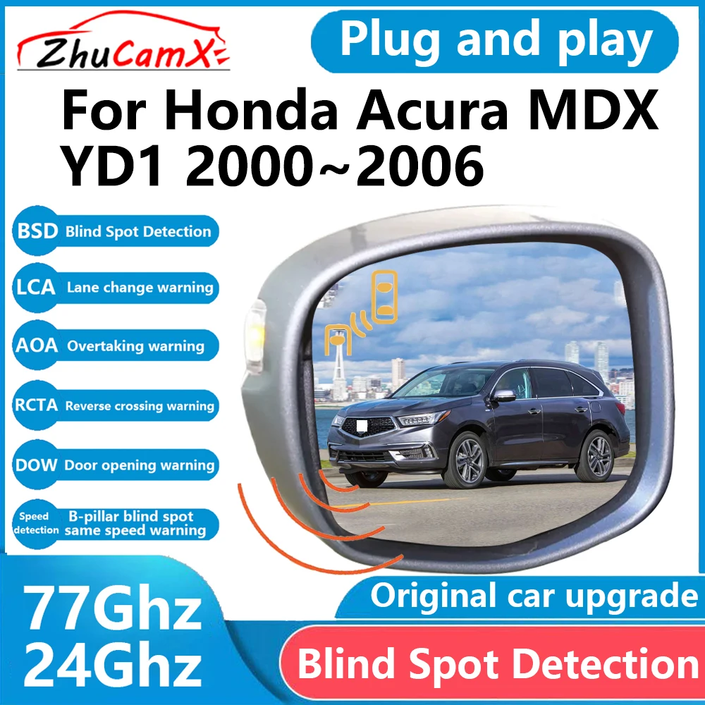 for Honda Acura MDX YD1 2000~2006 BSD Blind Spot Detection Sensor Radar Driving Warning Assistance System Plug and Play