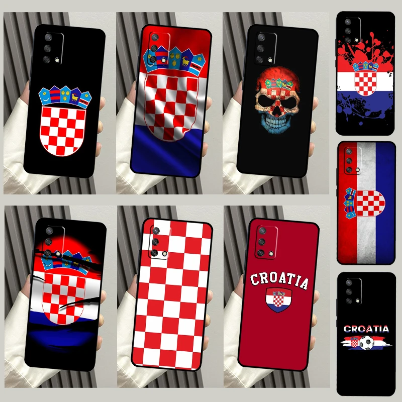 Croatia Flag For OPPO A74 A54 A94 A53S A54S A31 A5 A9 A52 A72 A91 A93 A96 A15 A17 A57 A77 Phone Case