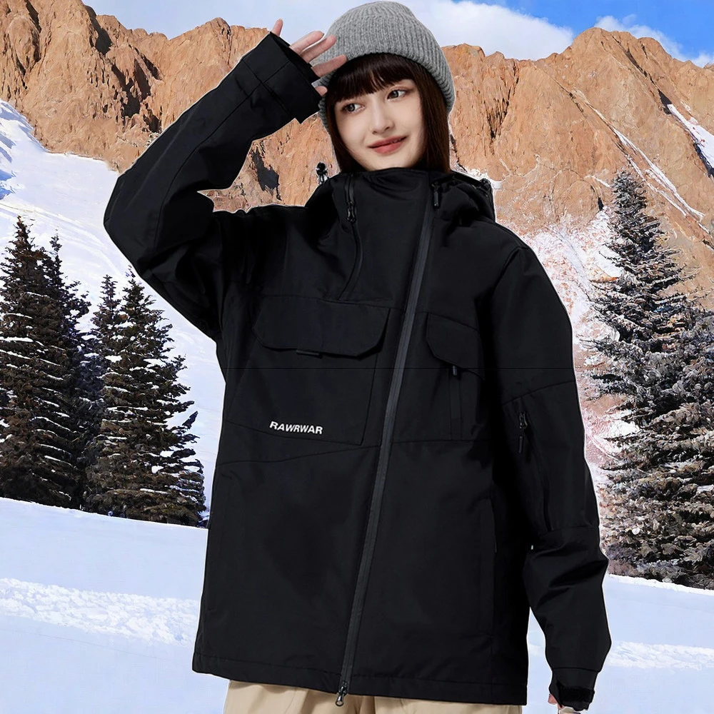 Winter Couple Skiing Jacket Loose Breathable Snow Tops Men Snowboard Sport Clothes Female Warm with Cotton Sport Coat Snowwear