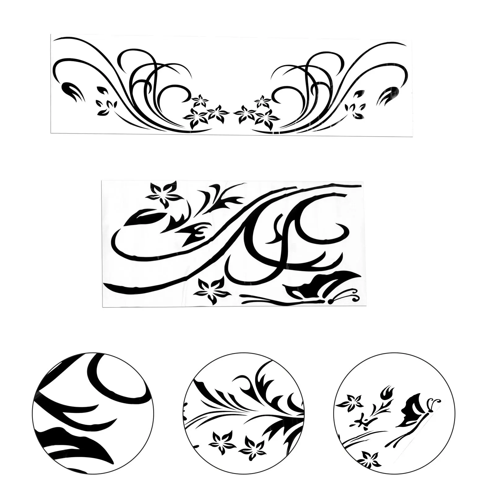 

1pc Car Body Pvc Waterproof Auto Sticker For Vehicle Decoration Scratch Covering Stylish Car Decals Decorative Sticker