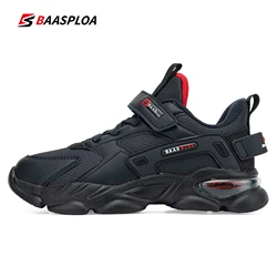 Baasploa Sport Sneakers for Children Breathable Sports Kids Running Shoes Leather Tennis Shoe Kids Casual Walking Shoes