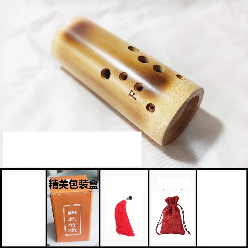 Bamboo Xun Customized Professional Left and Right 10 Hole Xun Flute Handmade Ancient Xun Pocket Penholder Musical Instrument